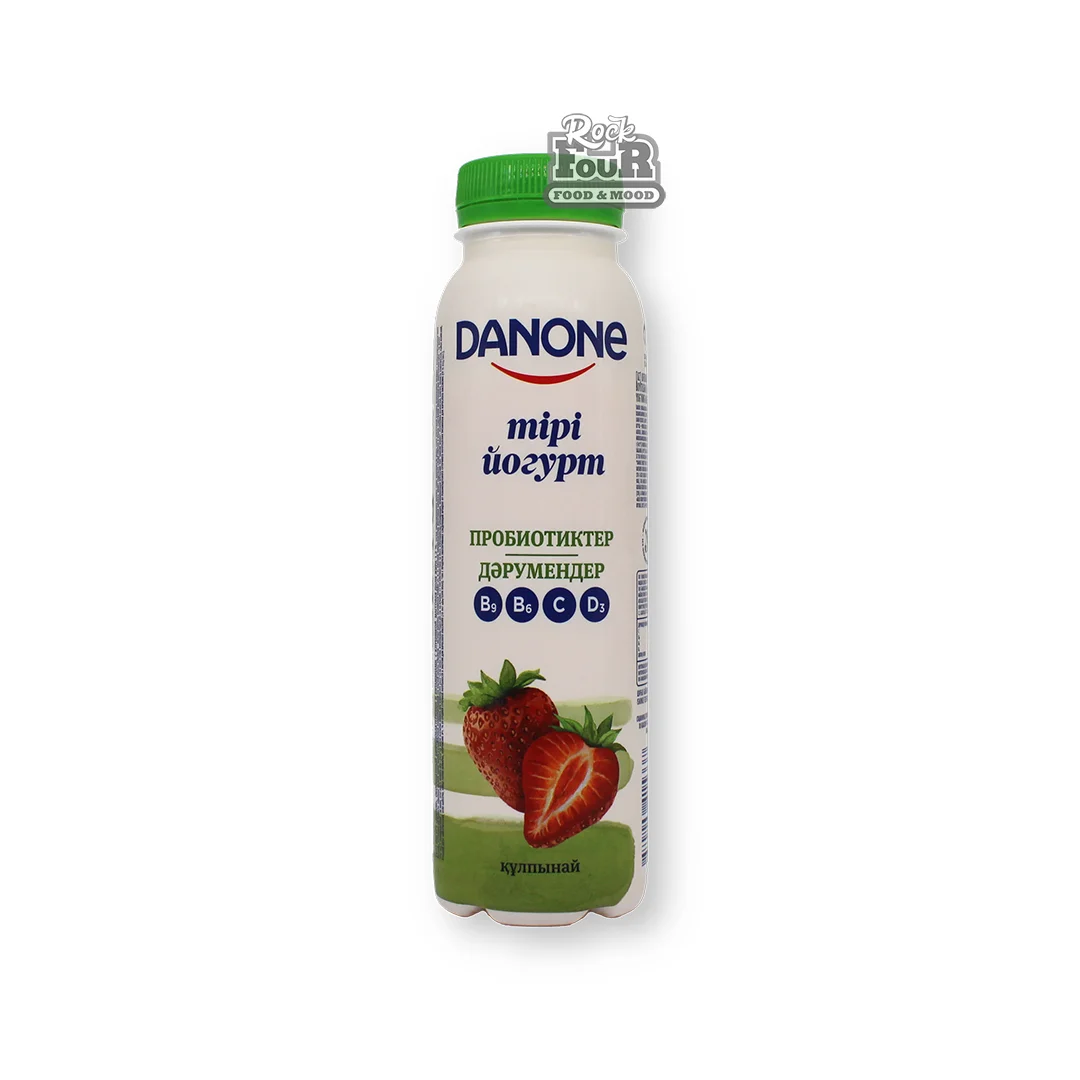 Drinkable yogurt "Danone" strawberry, with probiotics and vitamins 270g